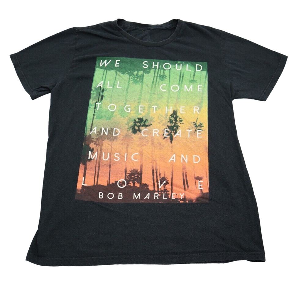 Zion Shirt Mens M Black Short Sleeve Crew Neck Casual Statement Outwear
